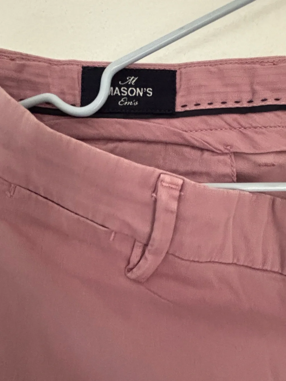Mason's New York Men's Pink Cotton Chino Pants Made in Bulgaria- Size 46